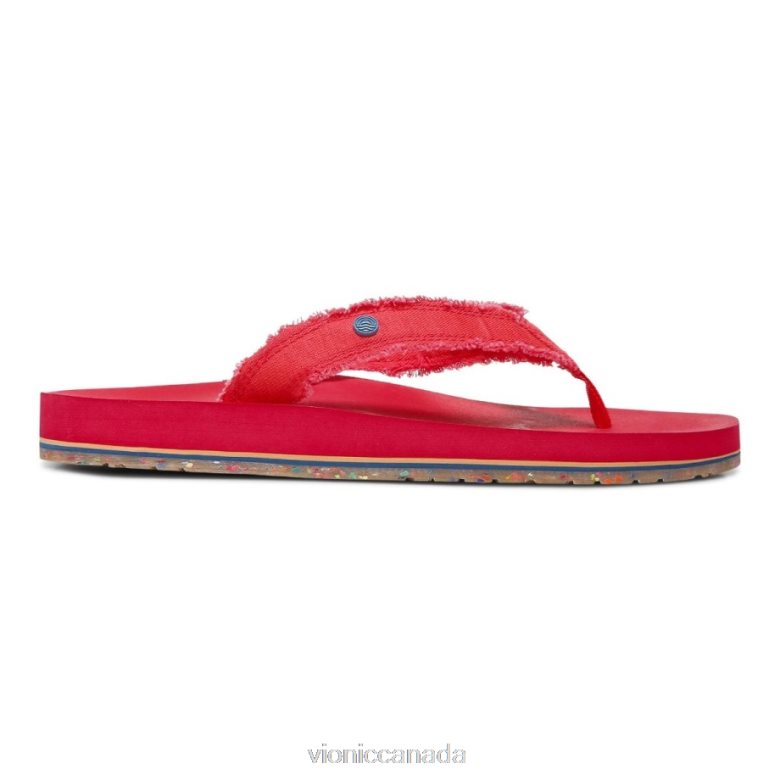 Vionic Beach Unwind Toe Post Sandal 4642661299 Poppy Vionic calgary