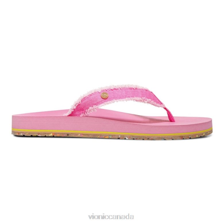 Vionic Beach Unwind Toe Post Sandal 4642661300 Bubblegum Vionic shoes calgary