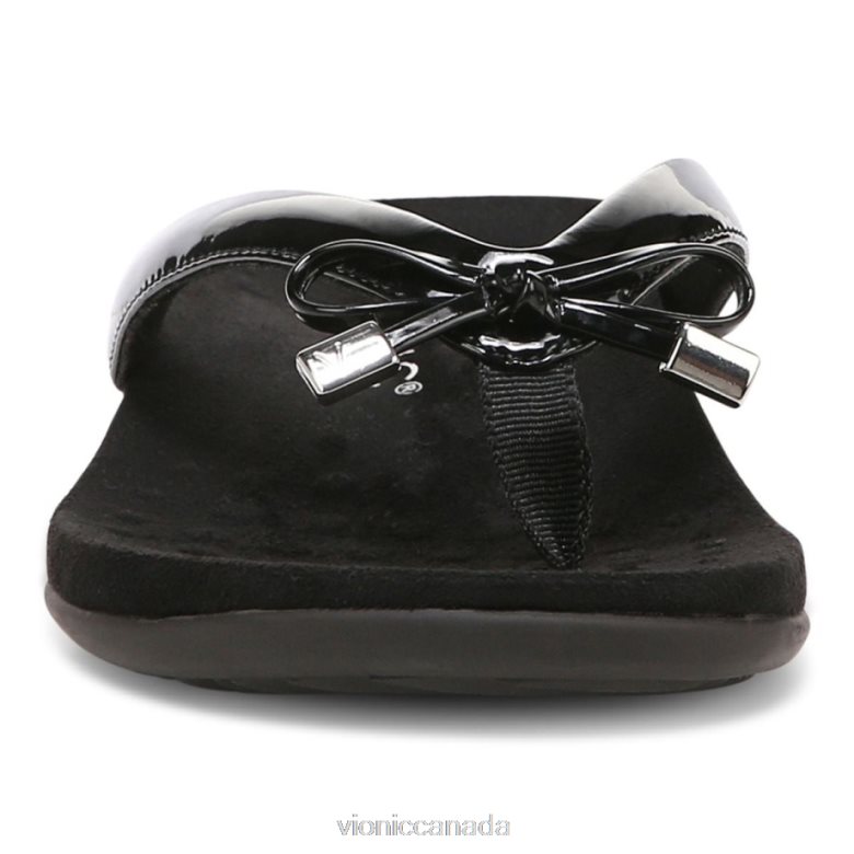Vionic Bella Toe Post Sandal 4642661335 Black Vionic canada shoes