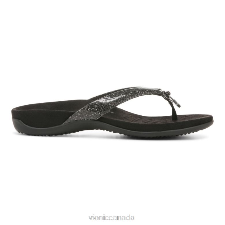 Vionic Bella Toe Post Sandal 4642661335 Black Vionic canada shoes