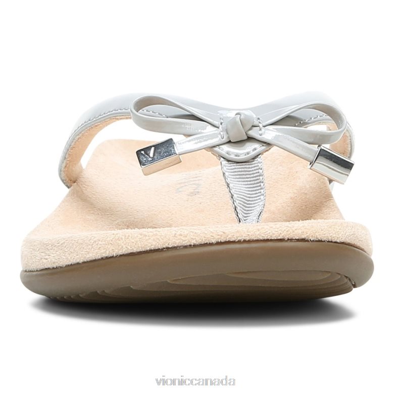 Vionic Bella Toe Post Sandal 4642661338 Light Grey Vionic boots canada