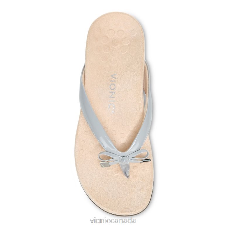 Vionic Bella Toe Post Sandal 4642661338 Light Grey Vionic boots canada
