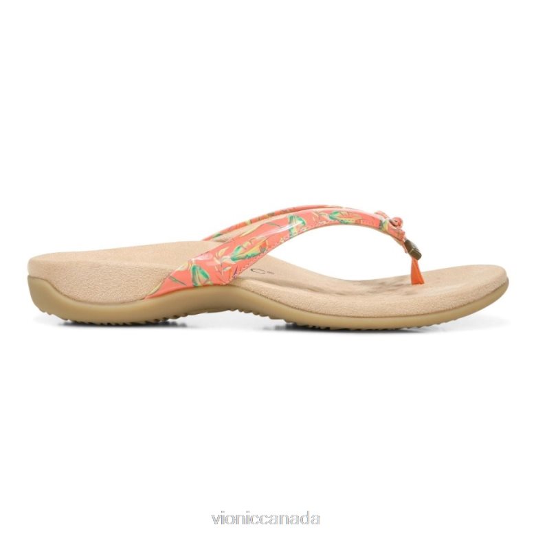 Vionic Bella Toe Post Sandal 4642661343 Papaya Vionic canada shoes