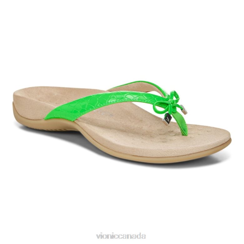 Vionic Bella Toe Post Sandal 4642661346 Electric Green Vionic boots canada
