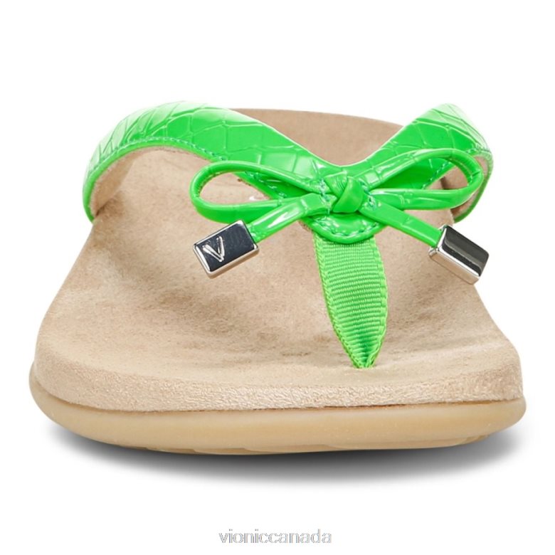 Vionic Bella Toe Post Sandal 4642661346 Electric Green Vionic boots canada