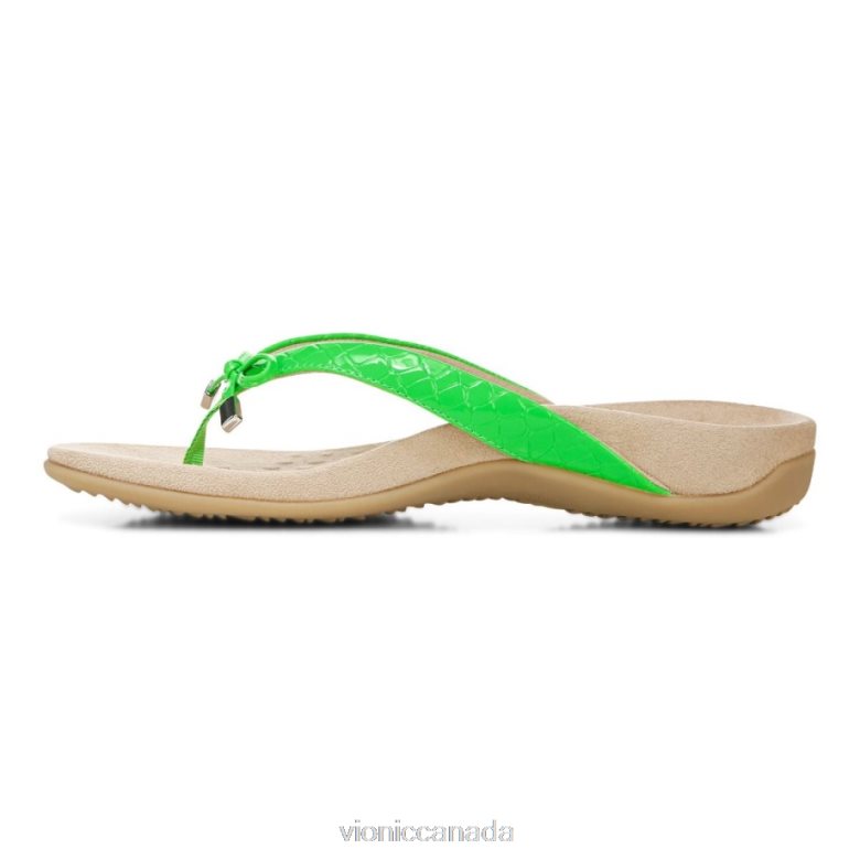 Vionic Bella Toe Post Sandal 4642661346 Electric Green Vionic boots canada