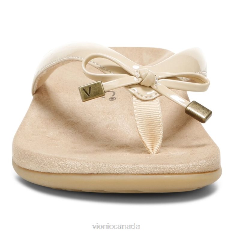 Vionic Bella Toe Post Sandal 4642661348 Semolina Vionic shoes calgary