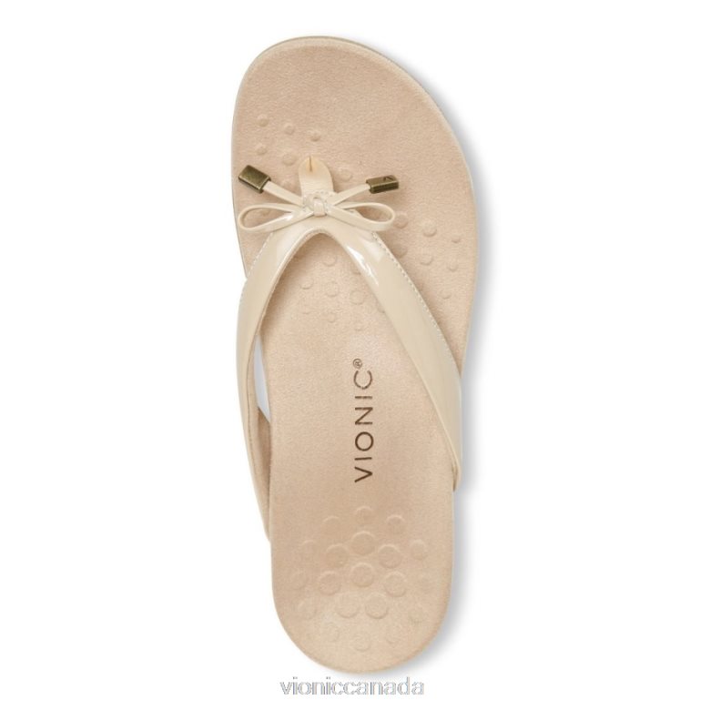 Vionic Bella Toe Post Sandal 4642661348 Semolina Vionic shoes calgary