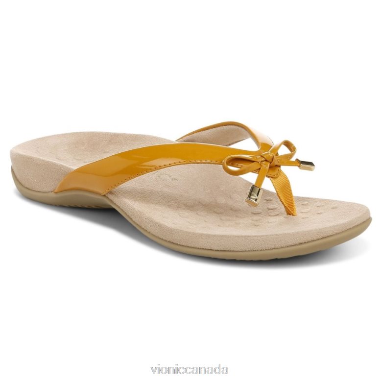 Vionic Bella Toe Post Sandal 4642661355 Sunflower Vionic calgary