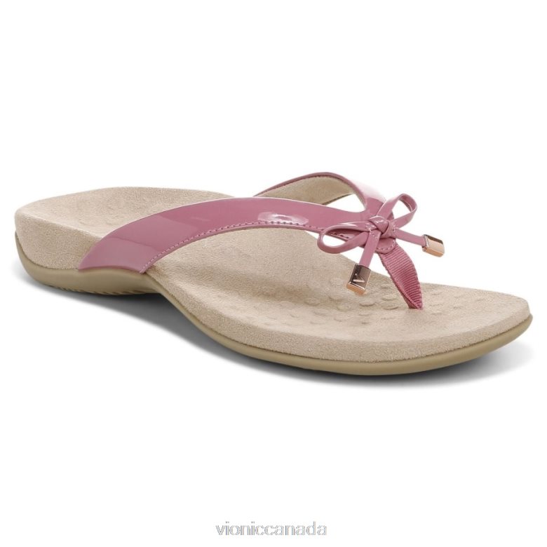 Vionic Bella Toe Post Sandal 4642661356 Rhubarb Vionic shoes calgary
