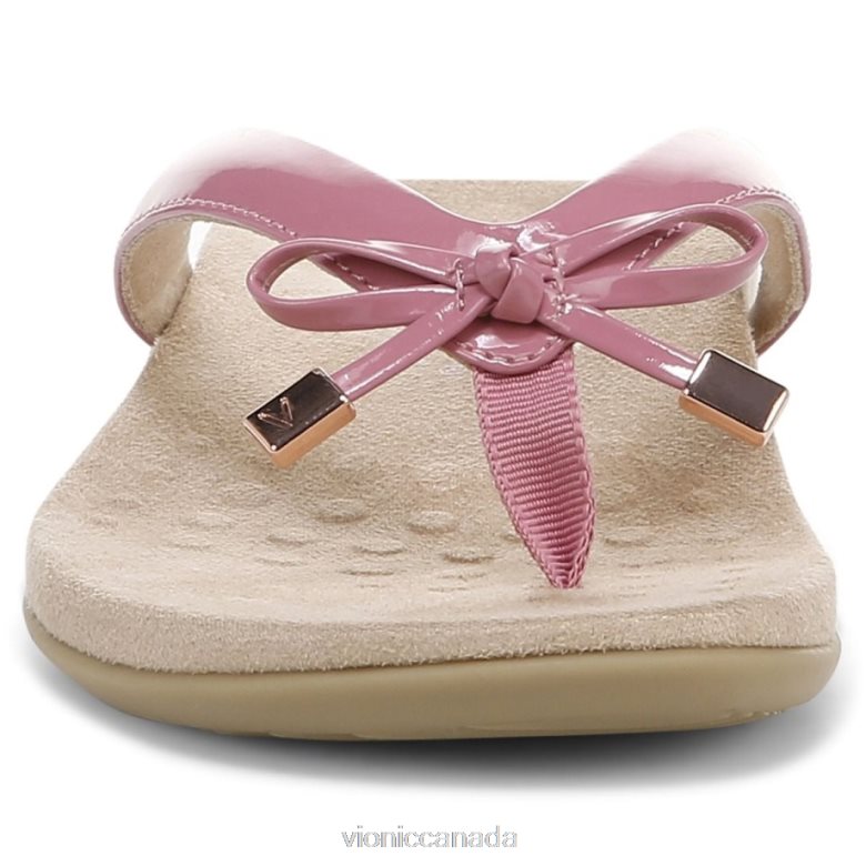 Vionic Bella Toe Post Sandal 4642661356 Rhubarb Vionic shoes calgary