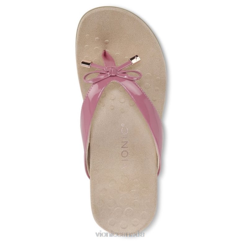 Vionic Bella Toe Post Sandal 4642661356 Rhubarb Vionic shoes calgary