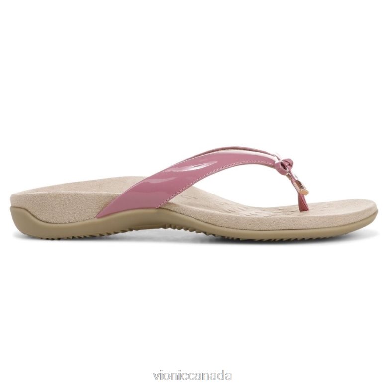Vionic Bella Toe Post Sandal 4642661356 Rhubarb Vionic shoes calgary
