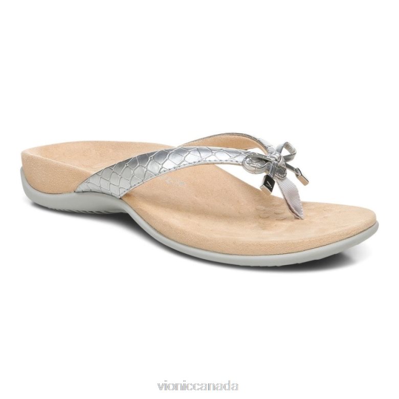 Vionic Bella Toe Post Sandal 464266294 Silver Vionic sneakers