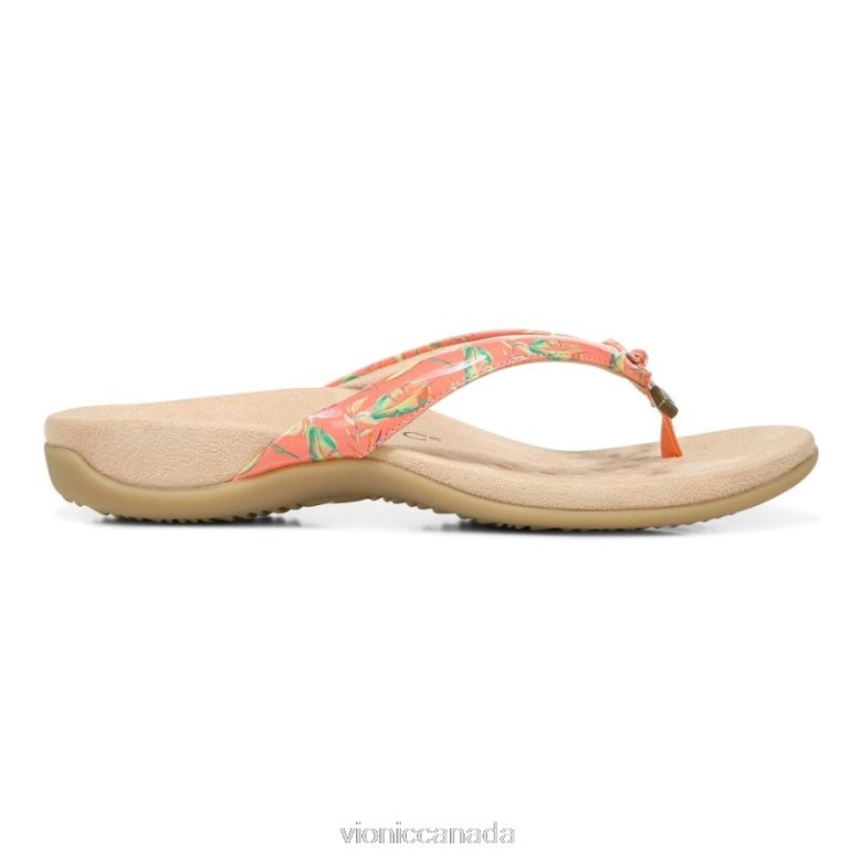 Vionic Bella Toe Post Sandal 464266297 Tropical Papaya Vionic canada
