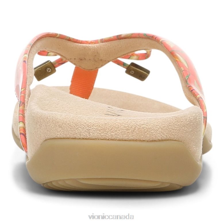 Vionic Bella Toe Post Sandal 464266297 Tropical Papaya Vionic canada