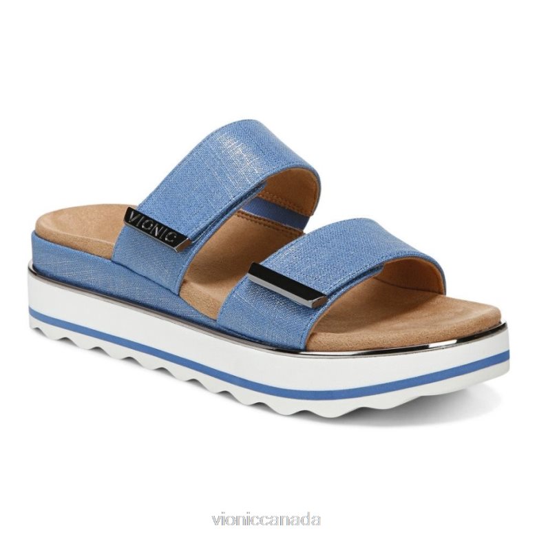 Vionic Brandie Flatform Sandal 464266306 Vallarta Blue Vionic sandals canada