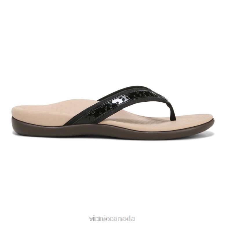 Vionic Casandra Toe Post Sandal 4642661381 Black Vionic sandals canada