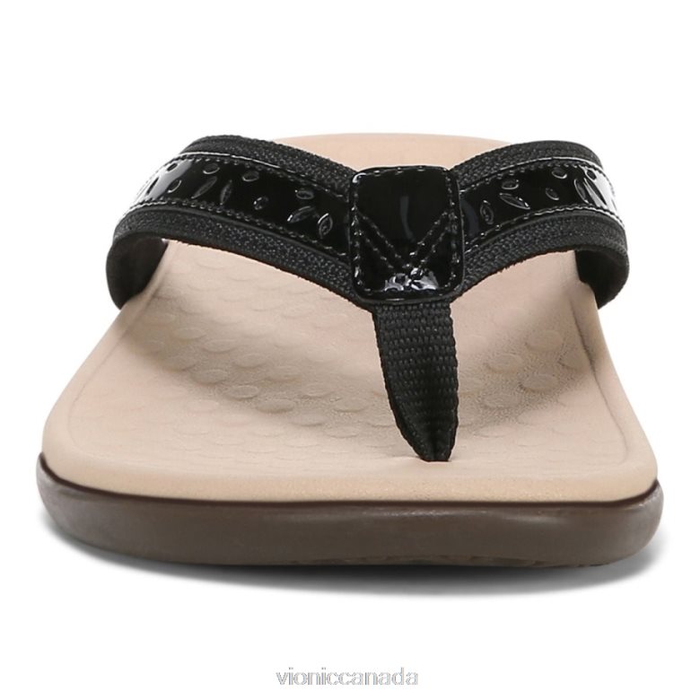 Vionic Casandra Toe Post Sandal 4642661381 Black Vionic sandals canada