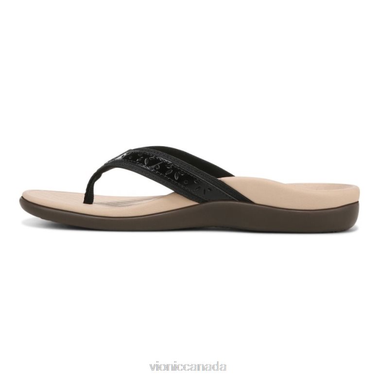 Vionic Casandra Toe Post Sandal 4642661381 Black Vionic sandals canada