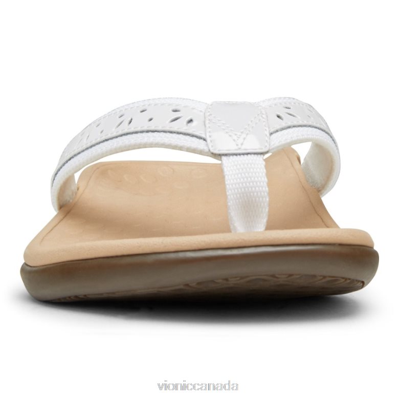Vionic Casandra Toe Post Sandal 46426671 White Vionic shoes calgary