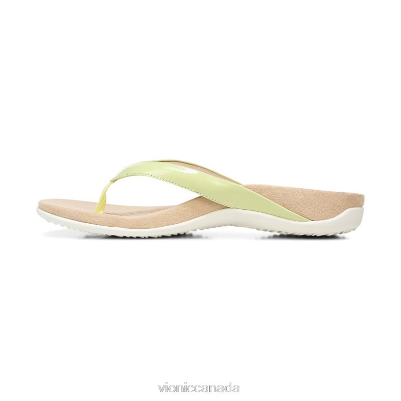 Vionic Dillon Toe Post Sandal 4642661365 Pale Lime Vionic sandals canada