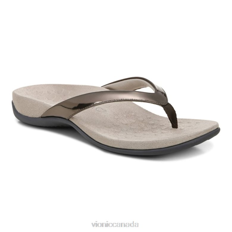 Vionic Dillon Toe Post Sandal 4642661366 Pewter Vionic sneakers