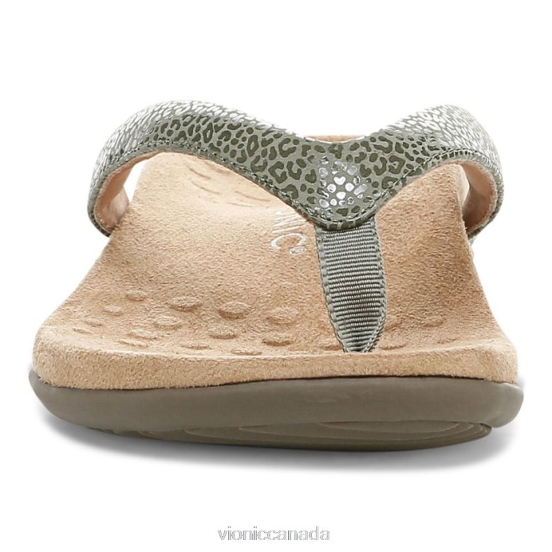 Vionic Dillon Toe Post Sandal 4642661368 Army Green Vionic canada sale