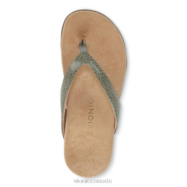 Vionic Dillon Toe Post Sandal 4642661368 Army Green Vionic canada sale