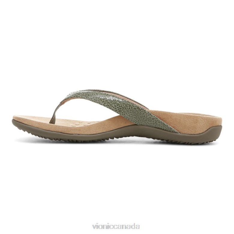 Vionic Dillon Toe Post Sandal 4642661368 Army Green Vionic canada sale