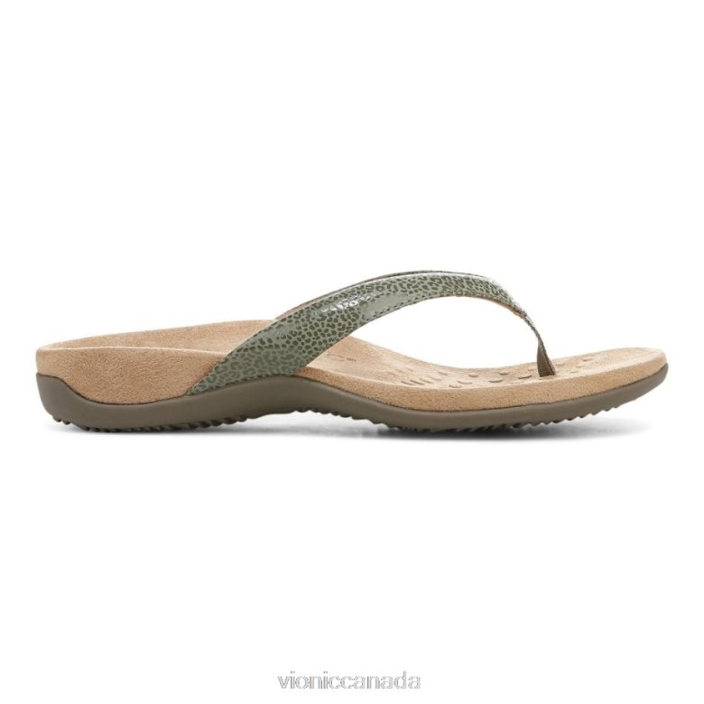 Vionic Dillon Toe Post Sandal 4642661368 Army Green Vionic canada sale