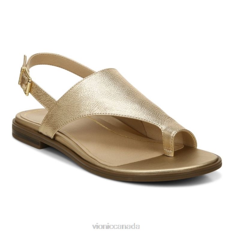 Vionic Ella Backstrap Sandal 464266341 Gold Vionic shoes calgary