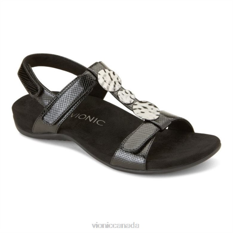 Vionic Farra Sandal 464266106 Black Lizard Vionic sneakers