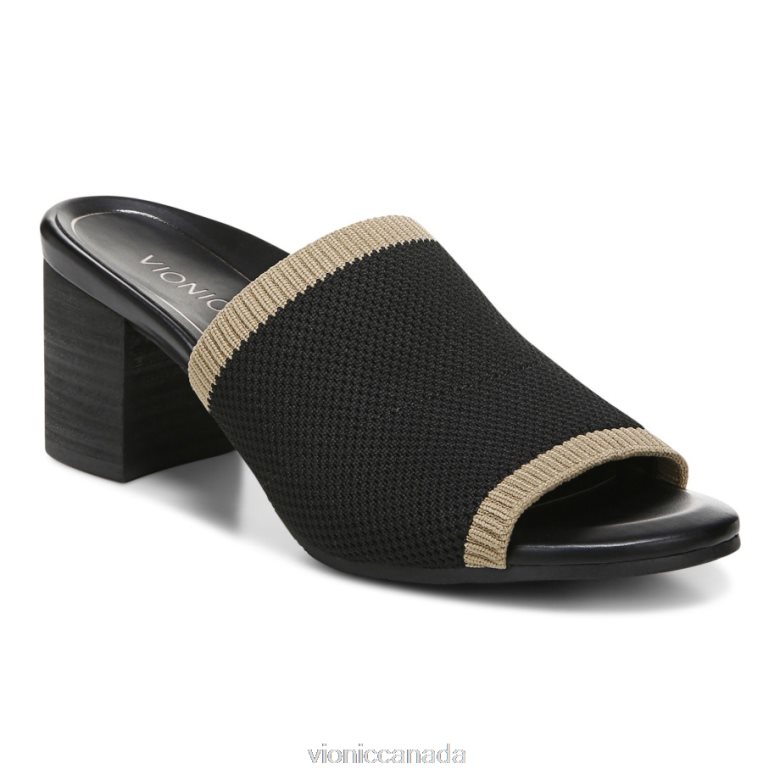 Vionic Fleur Heeled Sandal 464266107 Black Vionic canada shoes