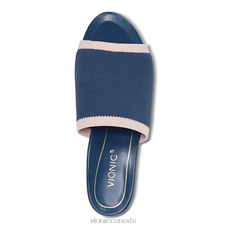 Vionic Fleur Heeled Sandal 464266108 Dark Blue Vionic canada sale