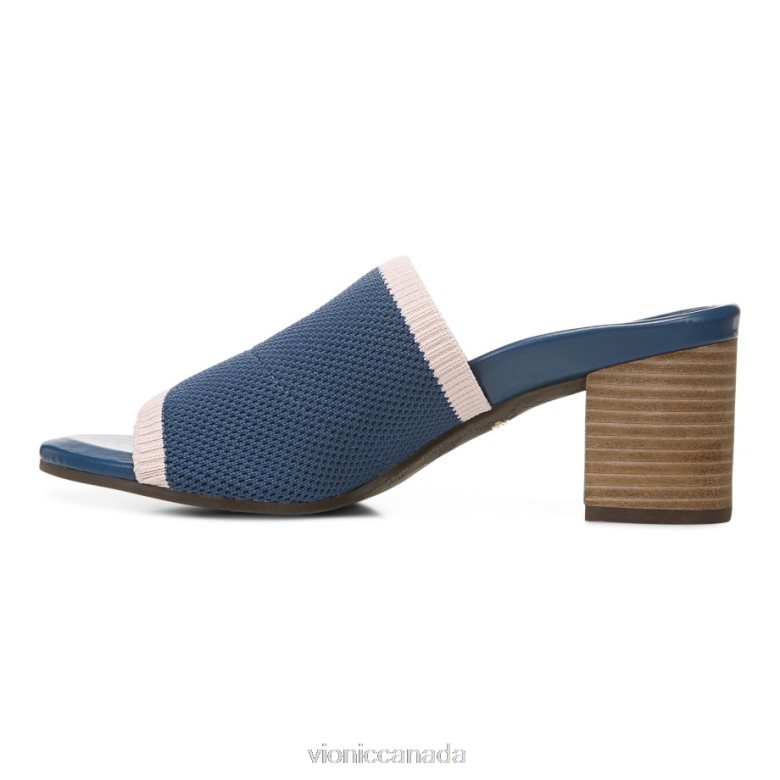 Vionic Fleur Heeled Sandal 464266108 Dark Blue Vionic canada sale