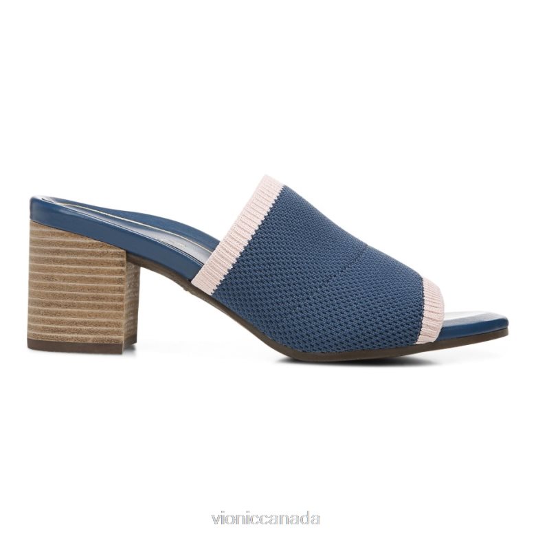 Vionic Fleur Heeled Sandal 464266108 Dark Blue Vionic canada sale