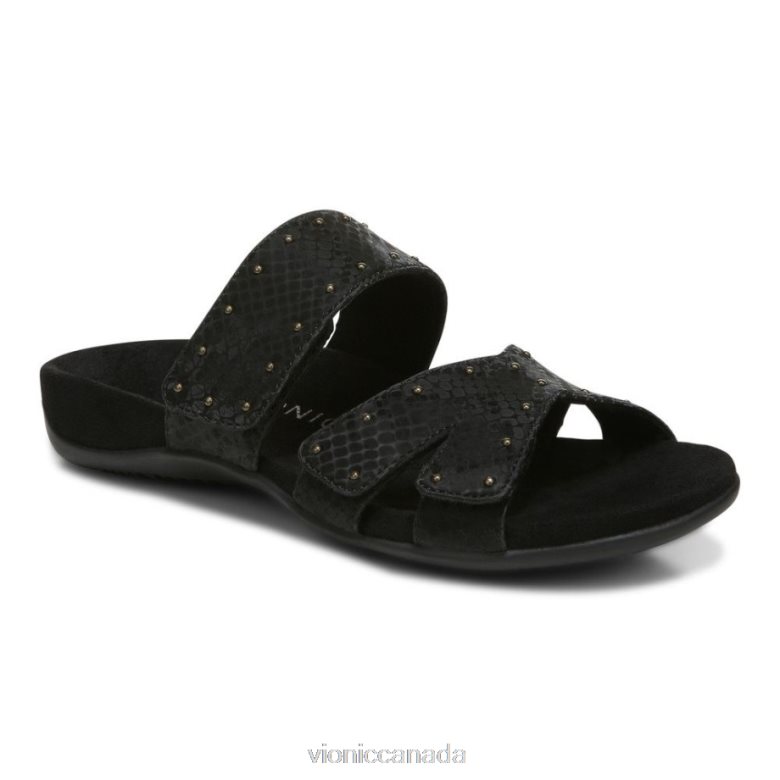 Vionic Indie Slide Sandal 464266388 Black Vionic shoes calgary