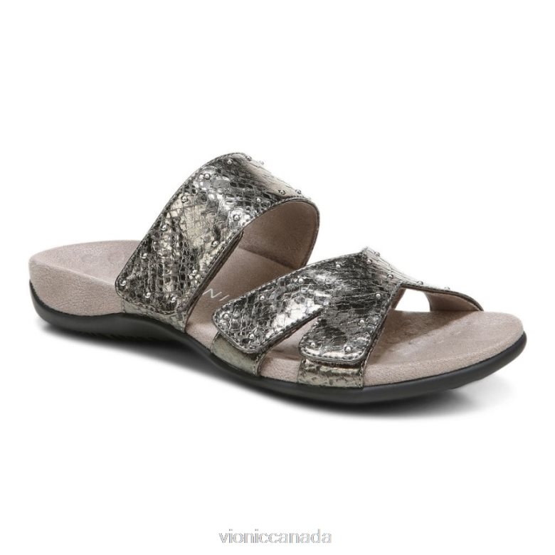 Vionic Indie Slide Sandal 464266389 Charcoal Vionic sandals canada