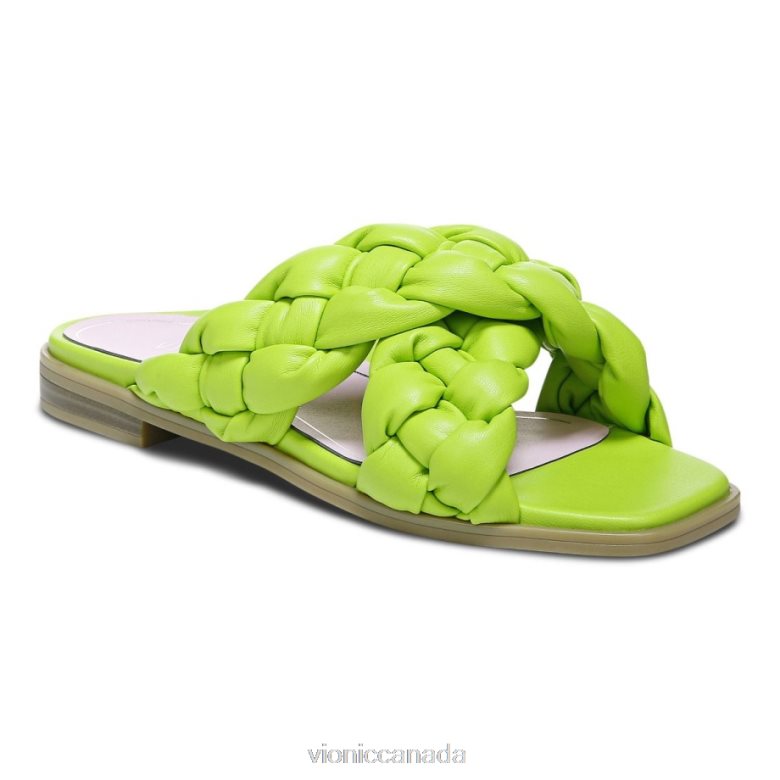 Vionic Kalina Slide Sandal 4642661285 Lime Vionic sandals canada