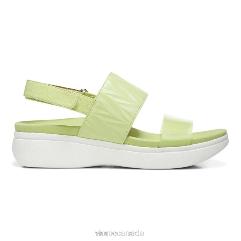 Vionic Karleen Platform Sandal 4642661329 Pale Lime Vionic canada