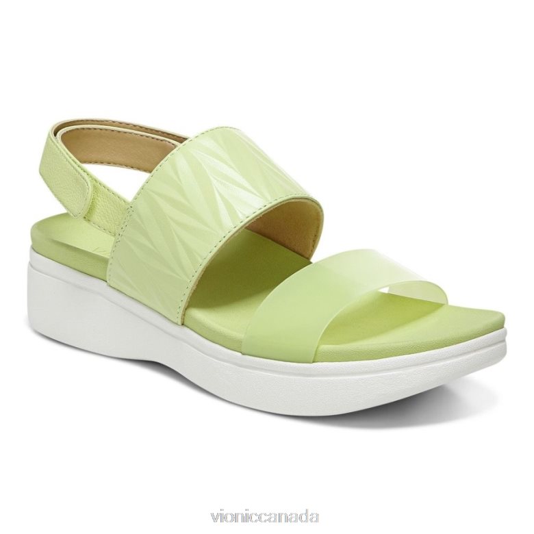 Vionic Karleen Platform Sandal 464266424 Pale Lime Vionic shoes calgary
