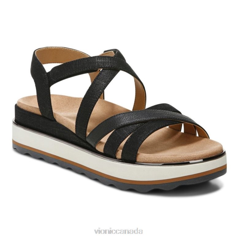 Vionic Kellyn Flatform Sandal 464266433 Black Vionic canada sale