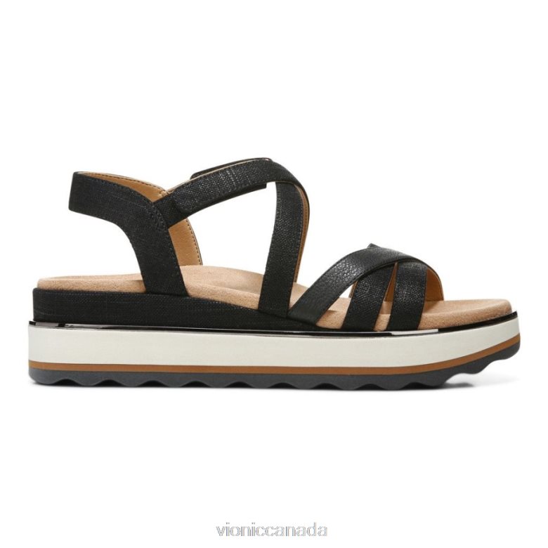 Vionic Kellyn Flatform Sandal 464266433 Black Vionic canada sale