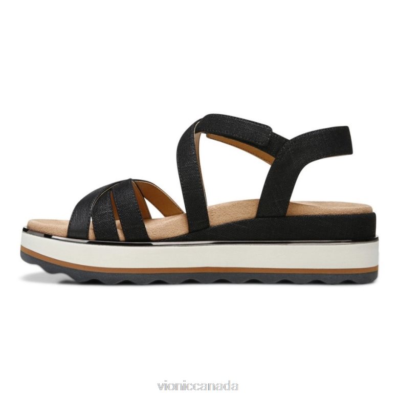 Vionic Kellyn Flatform Sandal 464266433 Black Vionic canada sale