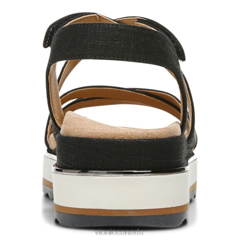 Vionic Kellyn Flatform Sandal 464266433 Black Vionic canada sale