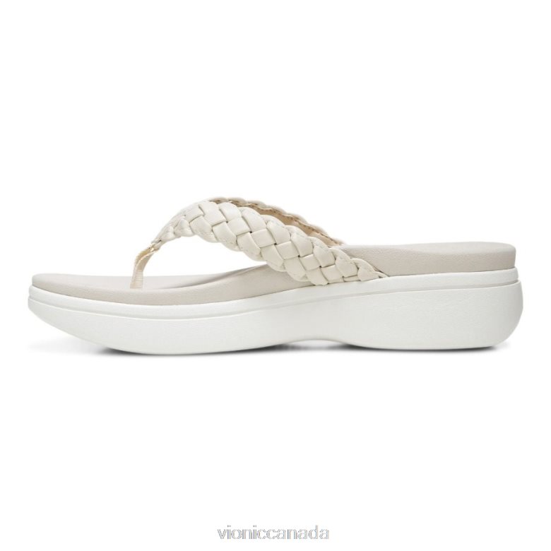 Vionic Kenji Platform Sandal 4642661324 Cream Vionic shoes calgary