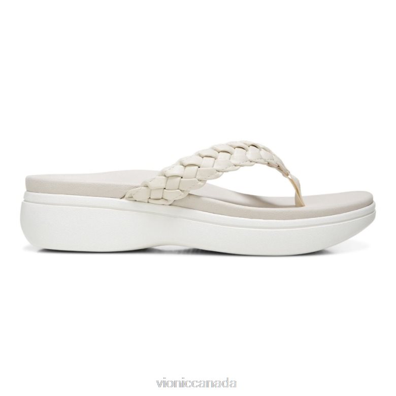 Vionic Kenji Platform Sandal 4642661324 Cream Vionic shoes calgary