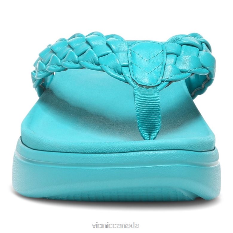 Vionic Kenji Platform Sandal 4642661327 Lake Blue Vionic canada shoes