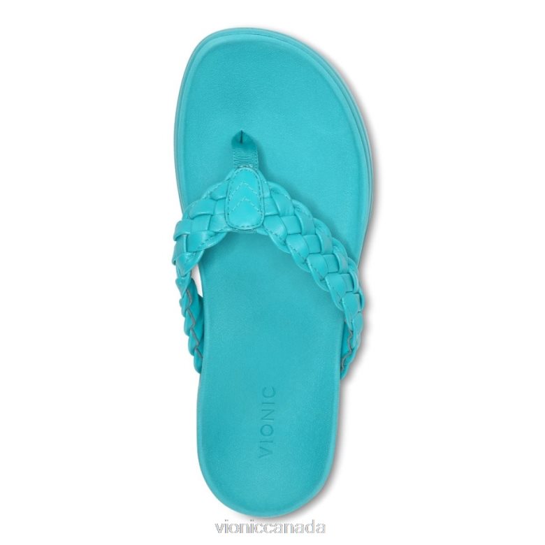 Vionic Kenji Platform Sandal 4642661327 Lake Blue Vionic canada shoes
